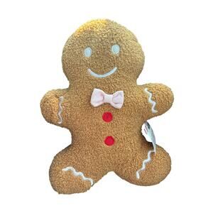 Holiday Gingerbread decorative festive throw pillow